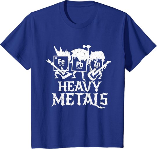 Heavy Metals Funny Periodensystem Chemie T-Shirt