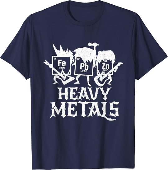 Heavy Metals Funny Periodensystem Chemie T-Shirt