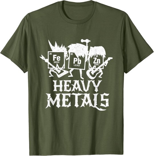 Heavy Metals Funny Periodensystem Chemie T-Shirt