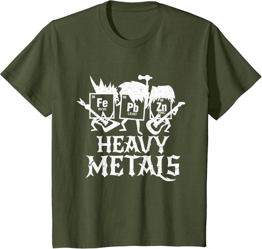 Heavy Metals Funny Periodensystem Chemie T-Shirt