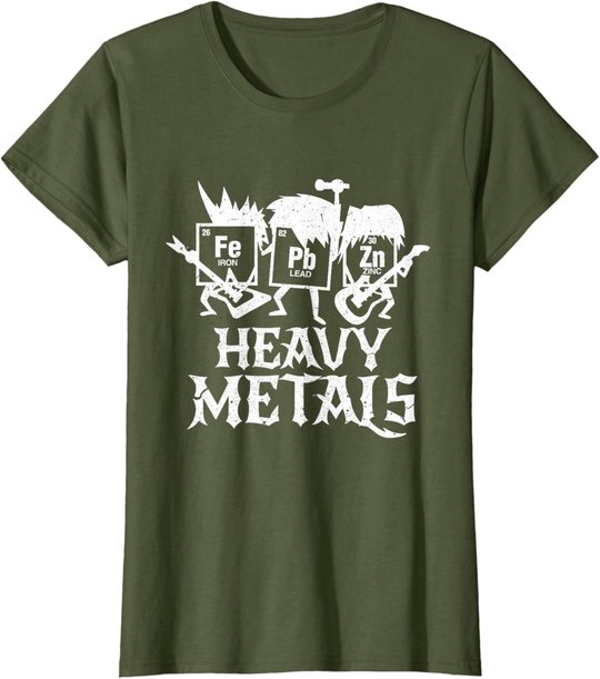 Heavy Metals Funny Periodensystem Chemie T-Shirt