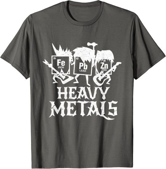 Heavy Metals Funny Periodensystem Chemie T-Shirt