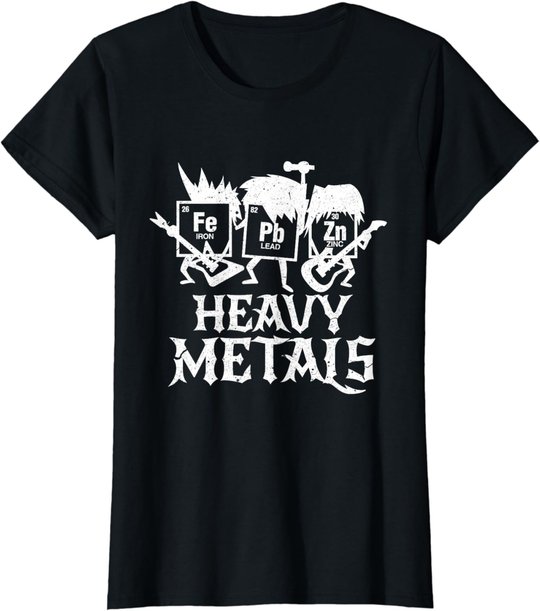 Heavy Metals Funny Periodensystem Chemie T-Shirt