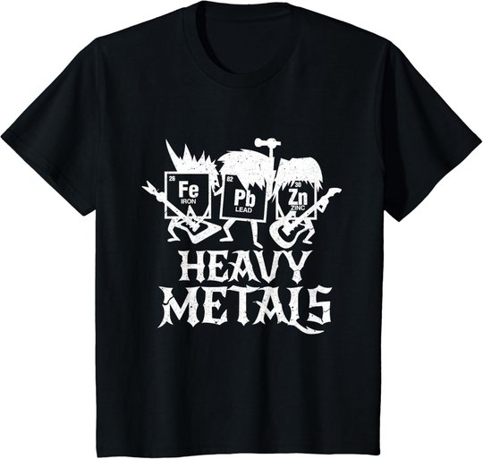 Heavy Metals Funny Periodensystem Chemie T-Shirt