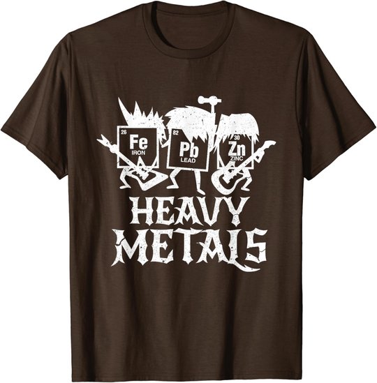Heavy Metals Funny Periodensystem Chemie T-Shirt
