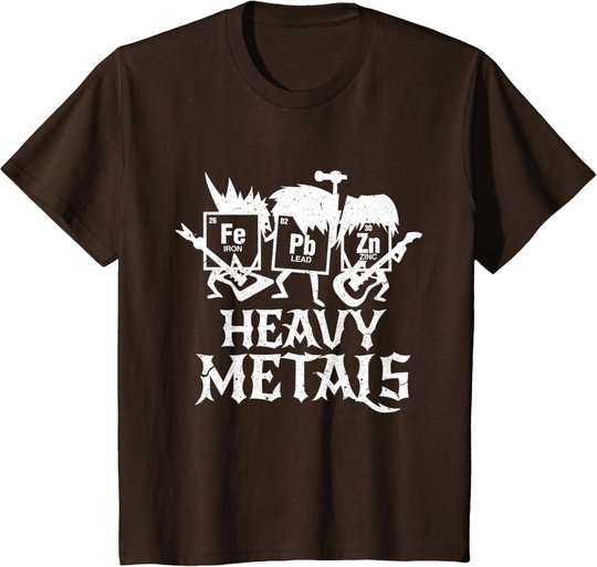 Heavy Metals Funny Periodensystem Chemie T-Shirt