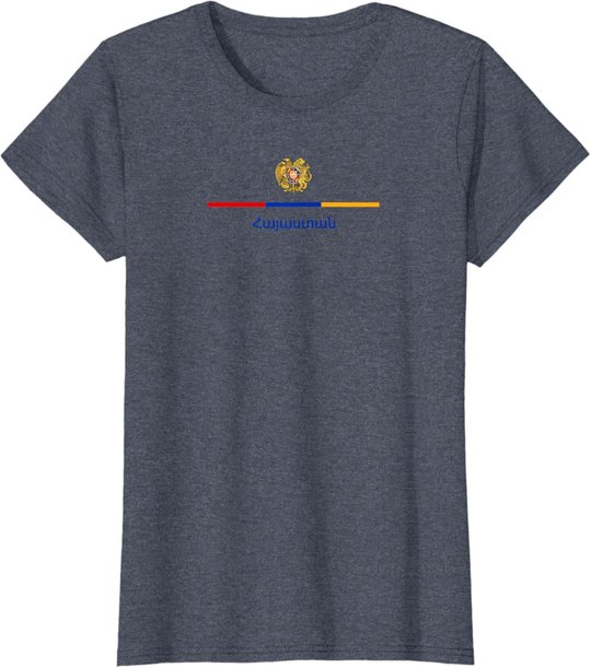 Armenien Wappen Logo Emblem Armenische Flagge Westasien Kultur T-Shirt