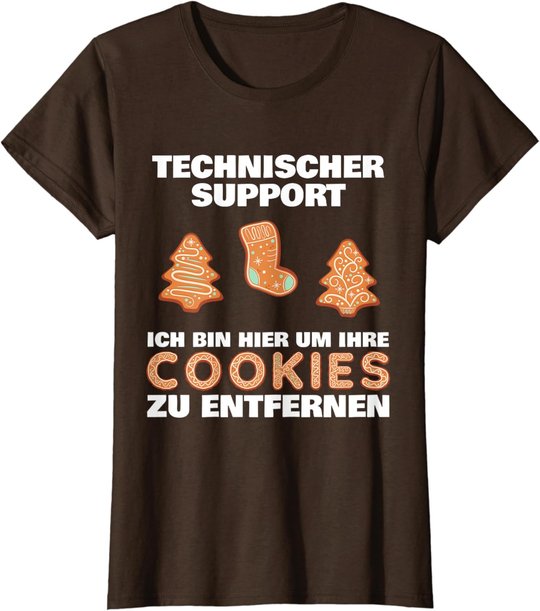 Cookie Technical Support It Edv Help Desk Funny Admin T-Shirt