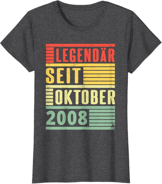 Legendary Since October 2008 11th Birthday Vintage T-Shirt