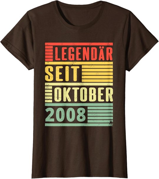 Legendary Since October 2008 11th Birthday Vintage T-Shirt