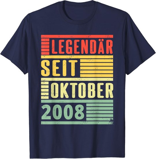 Legendary Since October 2008 11th Birthday Vintage T-Shirt
