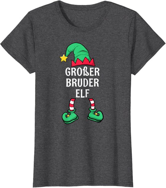 Big Brother Elf Partner Look Family Outfit Christmas T-Shirt