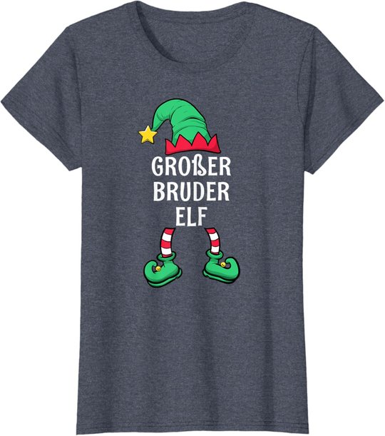 Big Brother Elf Partner Look Family Outfit Christmas T-Shirt