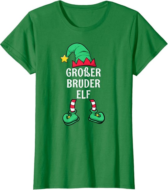 Big Brother Elf Partner Look Family Outfit Christmas T-Shirt
