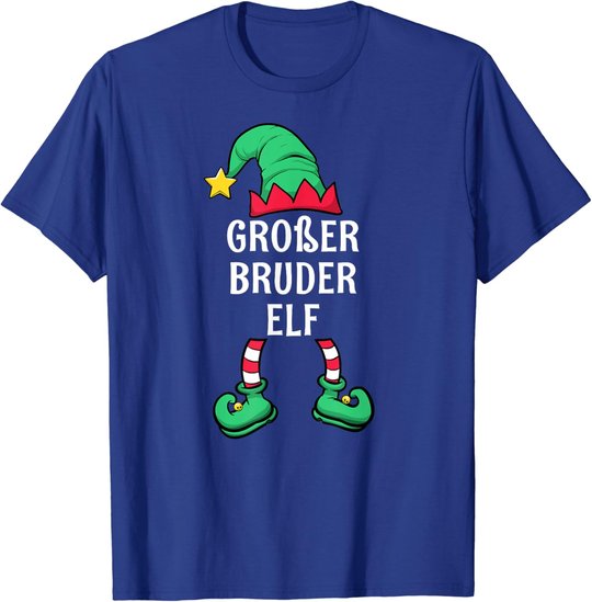 Big Brother Elf Partner Look Family Outfit Christmas T-Shirt