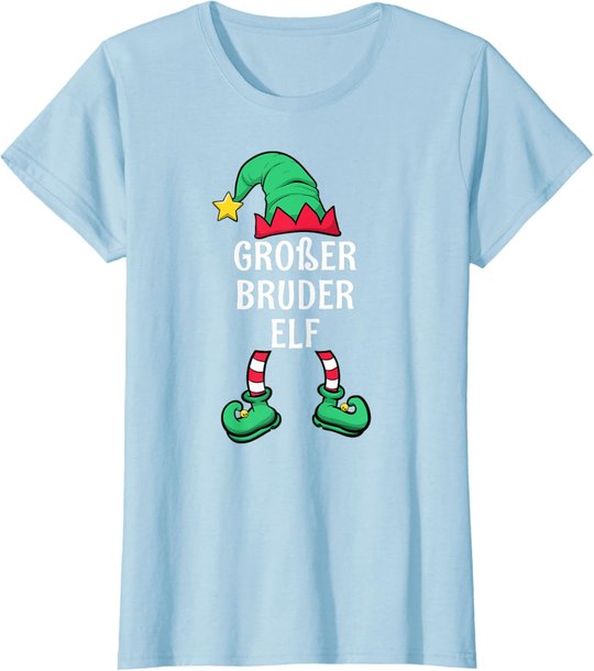 Big Brother Elf Partner Look Family Outfit Christmas T-Shirt