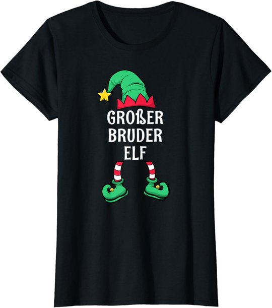 Big Brother Elf Partner Look Family Outfit Christmas T-Shirt