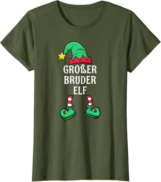 Big Brother Elf Partner Look Family Outfit Christmas T-Shirt