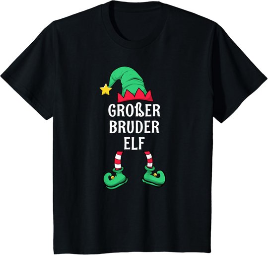 Big Brother Elf Partner Look Family Outfit Christmas T-Shirt