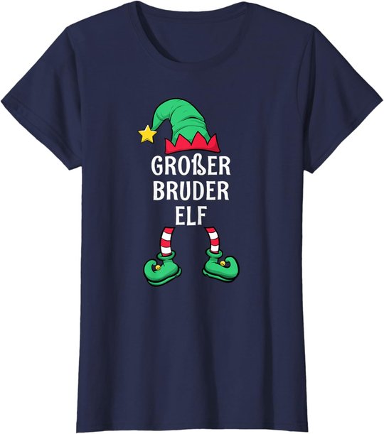 Big Brother Elf Partner Look Family Outfit Christmas T-Shirt