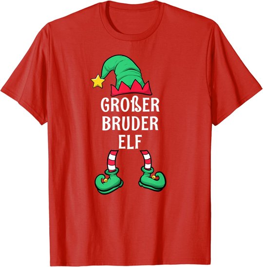 Big Brother Elf Partner Look Family Outfit Christmas T-Shirt