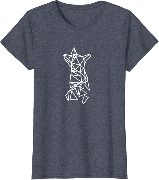 Fuchs Geometrisch Print Polygon Fox Low Poly Design Fuchs T-Shirt