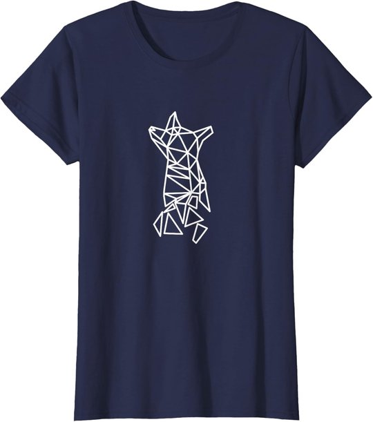 Fuchs Geometrisch Print Polygon Fox Low Poly Design Fuchs T-Shirt