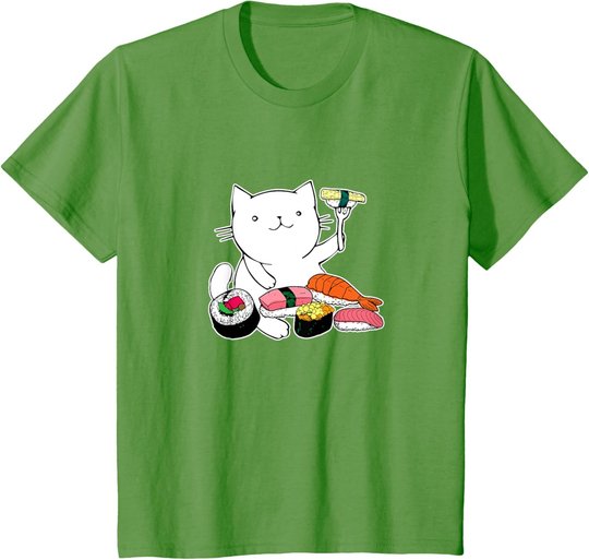 Süßes Sushi-Essen Katze T-Shirt