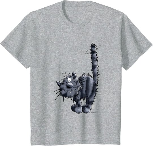Freche Schwarze Katze T Shirt Katzenmotiv Für Katzenfreunde