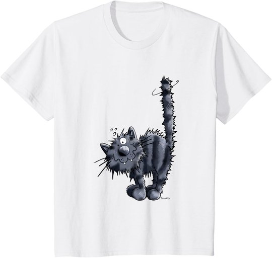 Freche Schwarze Katze T Shirt Katzenmotiv Für Katzenfreunde