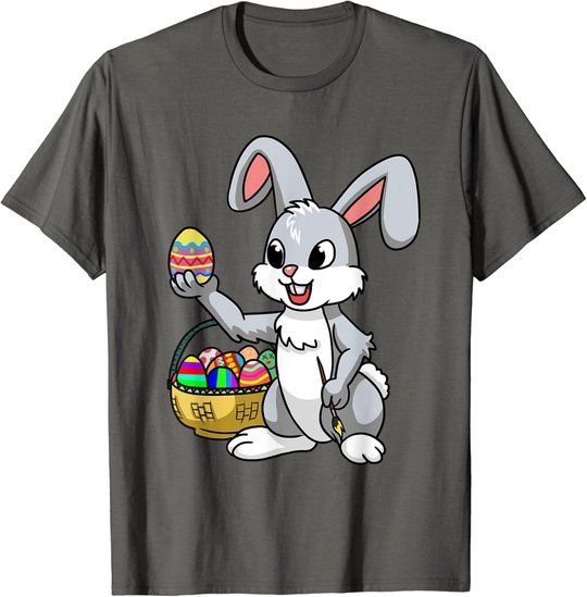Osterhase Eier bemalen Kinder niedlich Hase Ostereier T-Shirt