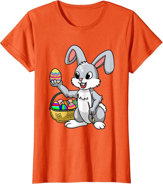 Osterhase Eier bemalen Kinder niedlich Hase Ostereier T-Shirt