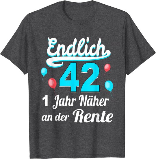 42. Geburtstag Mann 42 Jahre 42.Ehrentag Frau Jahrgang 1980 T-Shirt