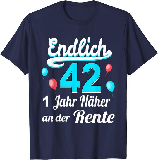 42. Geburtstag Mann 42 Jahre 42.Ehrentag Frau Jahrgang 1980 T-Shirt