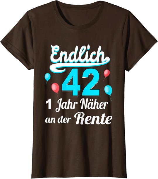 42. Geburtstag Mann 42 Jahre 42.Ehrentag Frau Jahrgang 1980 T-Shirt