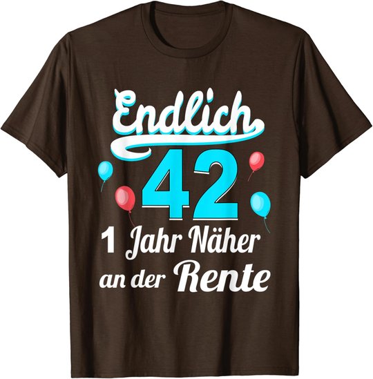 42. Geburtstag Mann 42 Jahre 42.Ehrentag Frau Jahrgang 1980 T-Shirt
