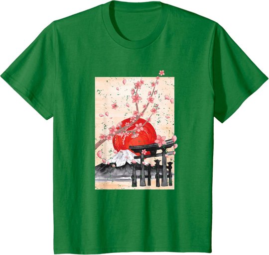 Japanische Kultur Sakura Blüten Japan Kirschblüte T-Shirt