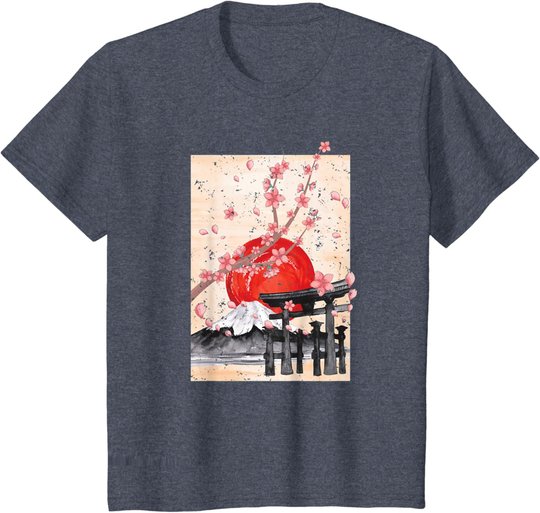 Japanische Kultur Sakura Blüten Japan Kirschblüte T-Shirt