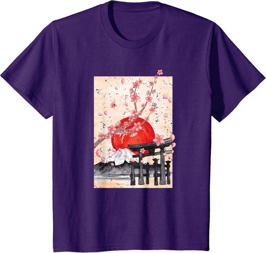 Japanische Kultur Sakura Blüten Japan Kirschblüte T-Shirt
