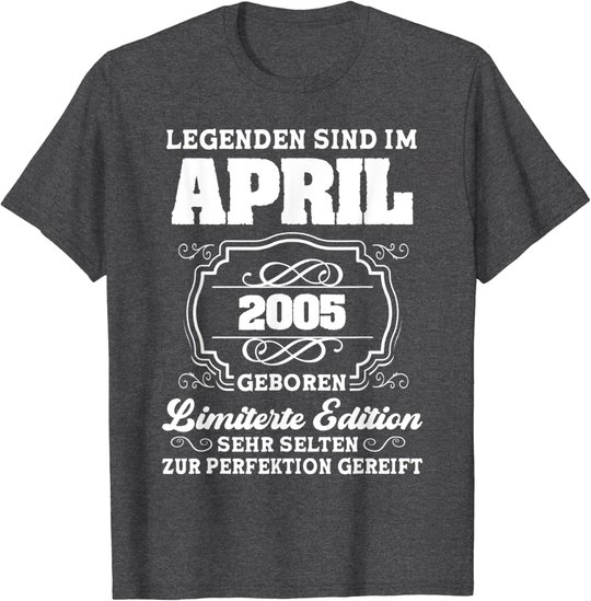 16.Geburtstag Junge April 2005 16 Jahre T-Shirt