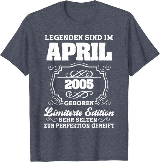 16.Geburtstag Junge April 2005 16 Jahre T-Shirt