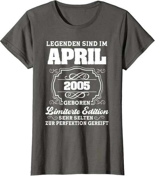 16.Geburtstag Junge April 2005 16 Jahre T-Shirt