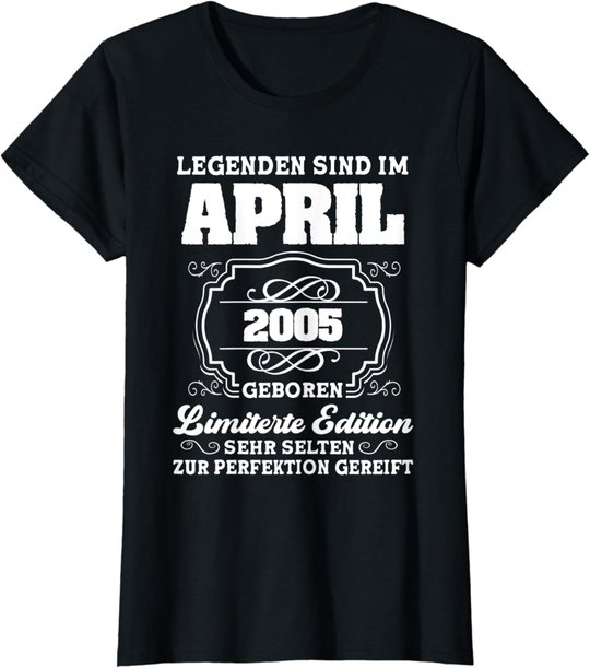 16.Geburtstag Junge April 2005 16 Jahre T-Shirt