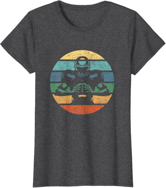 Retro American Football Spieler Vintage Sport T-Shirt
