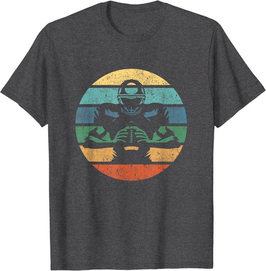 Retro American Football Spieler Vintage Sport T-Shirt