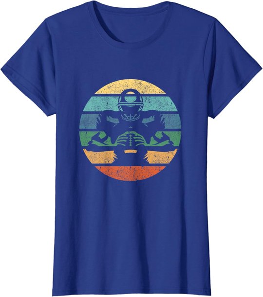 Retro American Football Spieler Vintage Sport T-Shirt