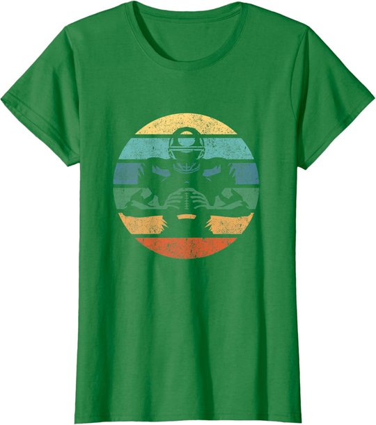 Retro American Football Spieler Vintage Sport T-Shirt