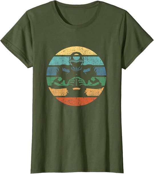 Retro American Football Spieler Vintage Sport T-Shirt