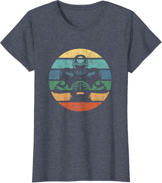 Retro American Football Spieler Vintage Sport T-Shirt