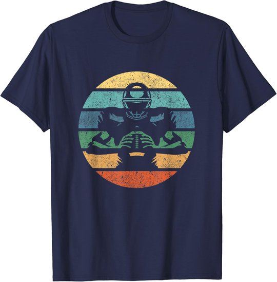 Retro American Football Spieler Vintage Sport T-Shirt